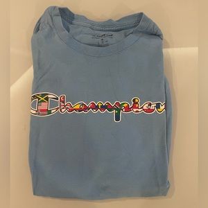Champion | T-Shirt | Medium | Light Blue | Good Condition